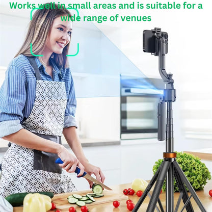 AutoTrack 360° AI Face-Tracking Tripod – Extendable & Stable Hands-Free!