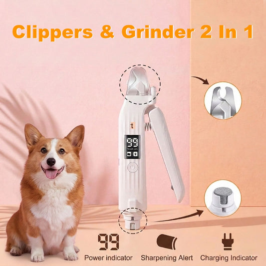 GlowPaw 2-in-1 LED Pet Nail Groomer