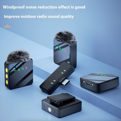 Onetify 4 pcs Mini Wireless Microphone For Content Creators