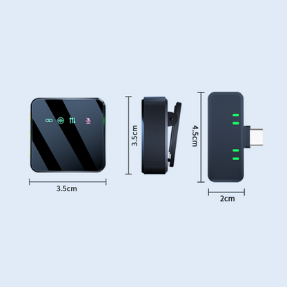 Onetify 4 pcs Mini Wireless Microphone For Content Creators