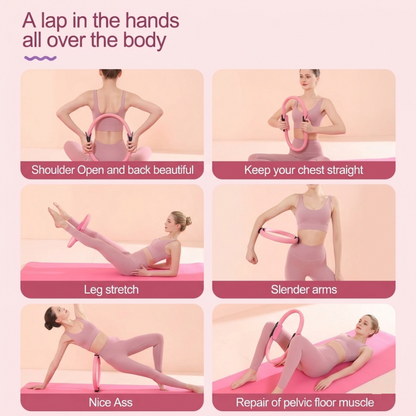 13 PCS Pilates Resistance Ring Pro Set – Home Fitness Kit