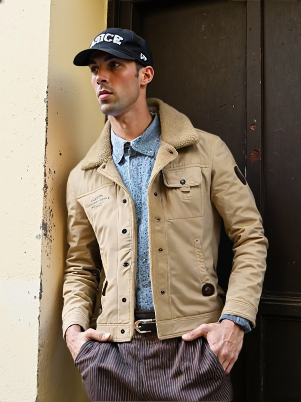 Mens Winter Army Short Jacket