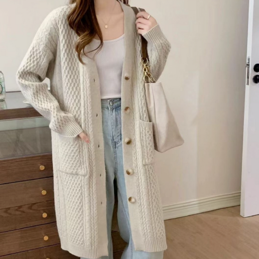 Womens Everyday Long Cardigan with Pockets