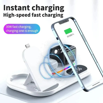 4 in 1 LED Wireless Charging Station
