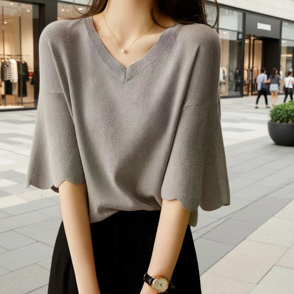 Womens Light Weighted Loose Fit Knitted Top – Onetify