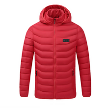 Load image into Gallery viewer, Windproof USB Heated Winter Jacket with Removable Hood
