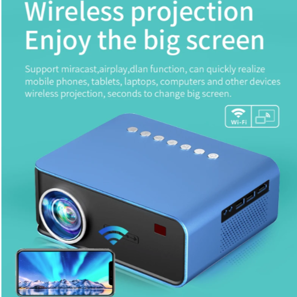 Mini Portable Home Theater Projector 1080P