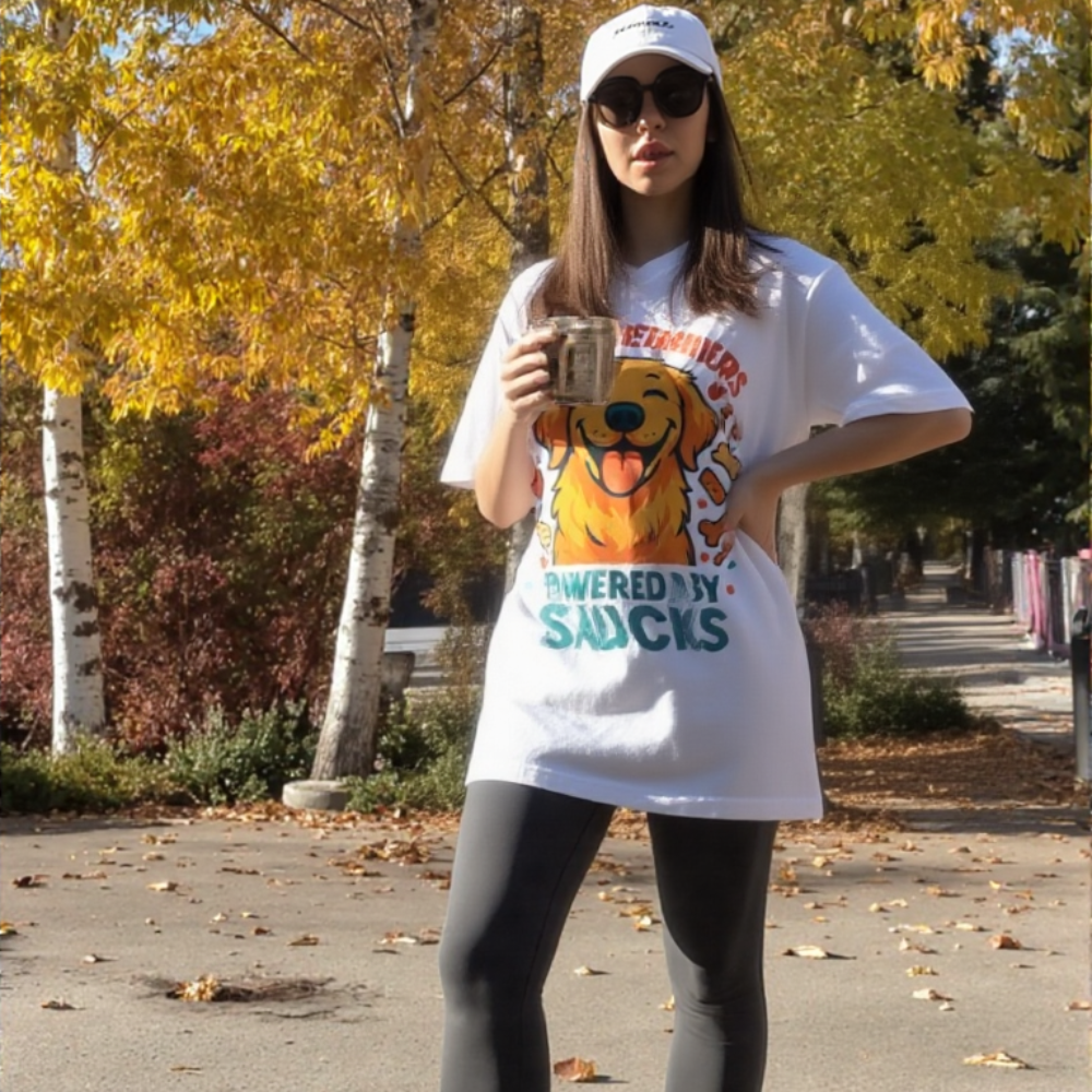 Golden Retrievers Powered by Snacks T-Shirt