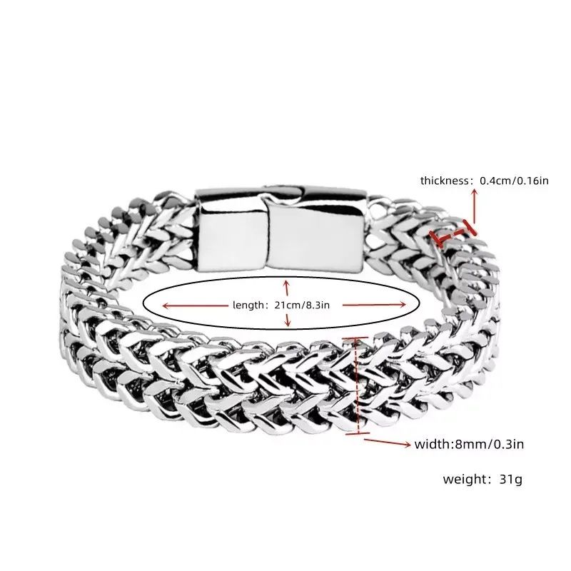 Plated Stainless Steel Braided Bracelet