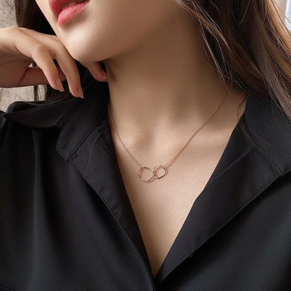 Irregular Double Ring Necklace