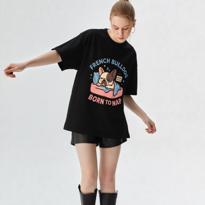 French Bulldog “Born to Nap” T-Shirt