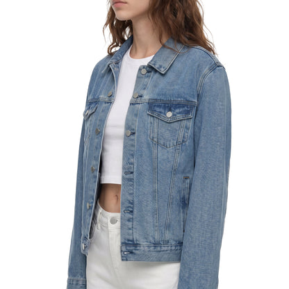Cute Meowica Vintage Wash Unisex Denim Jacket