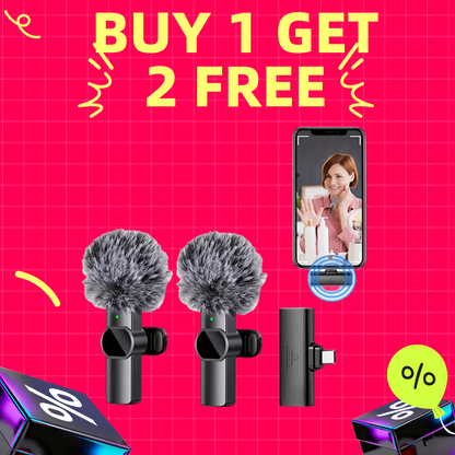 Noise Reduction Microphone for Mobile Phone 2 Mics Set
