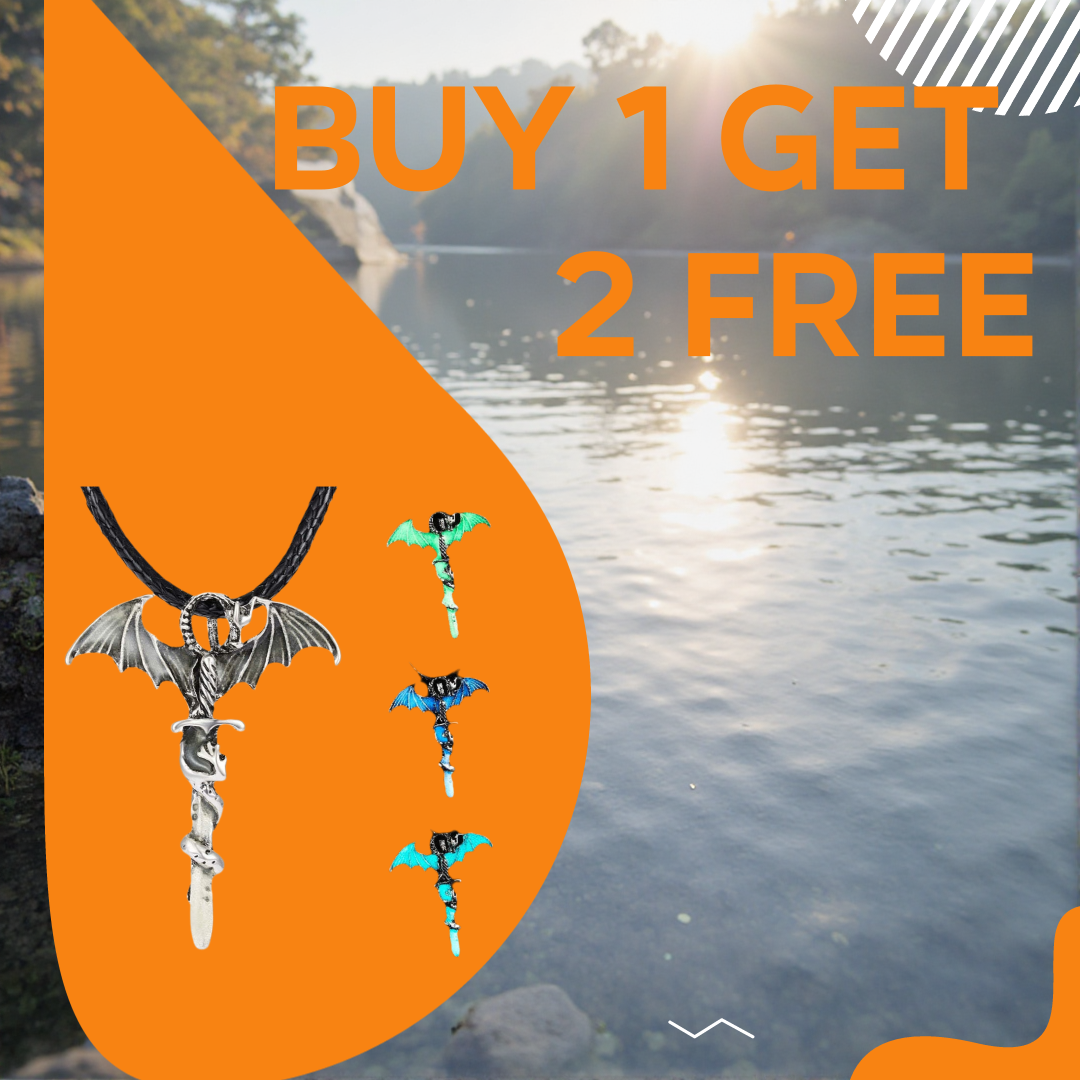 Dragon Glow In Dark Pendant Rope Necklace Buy 1 Get 2 Free