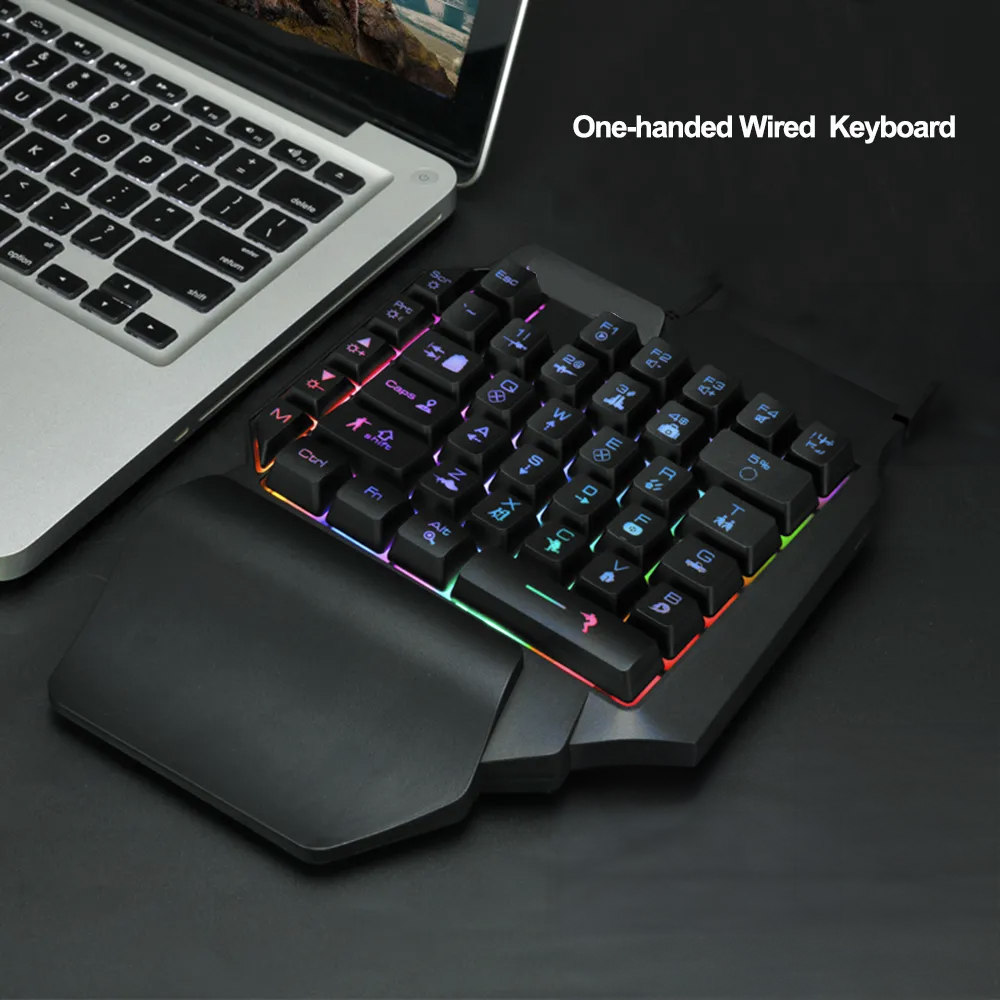 RGB One Hand Gaming Keyboard