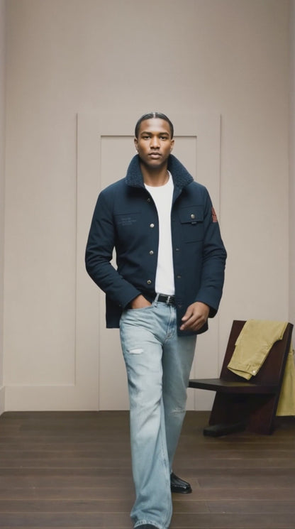 Mens Winter Army Short Jacket