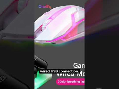 Colorful Backlit Wired Gaming Mouse