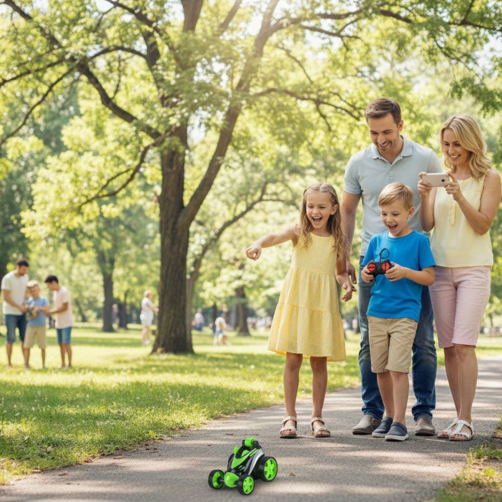 Wireless Remote Control Flip Wheels Toy Car