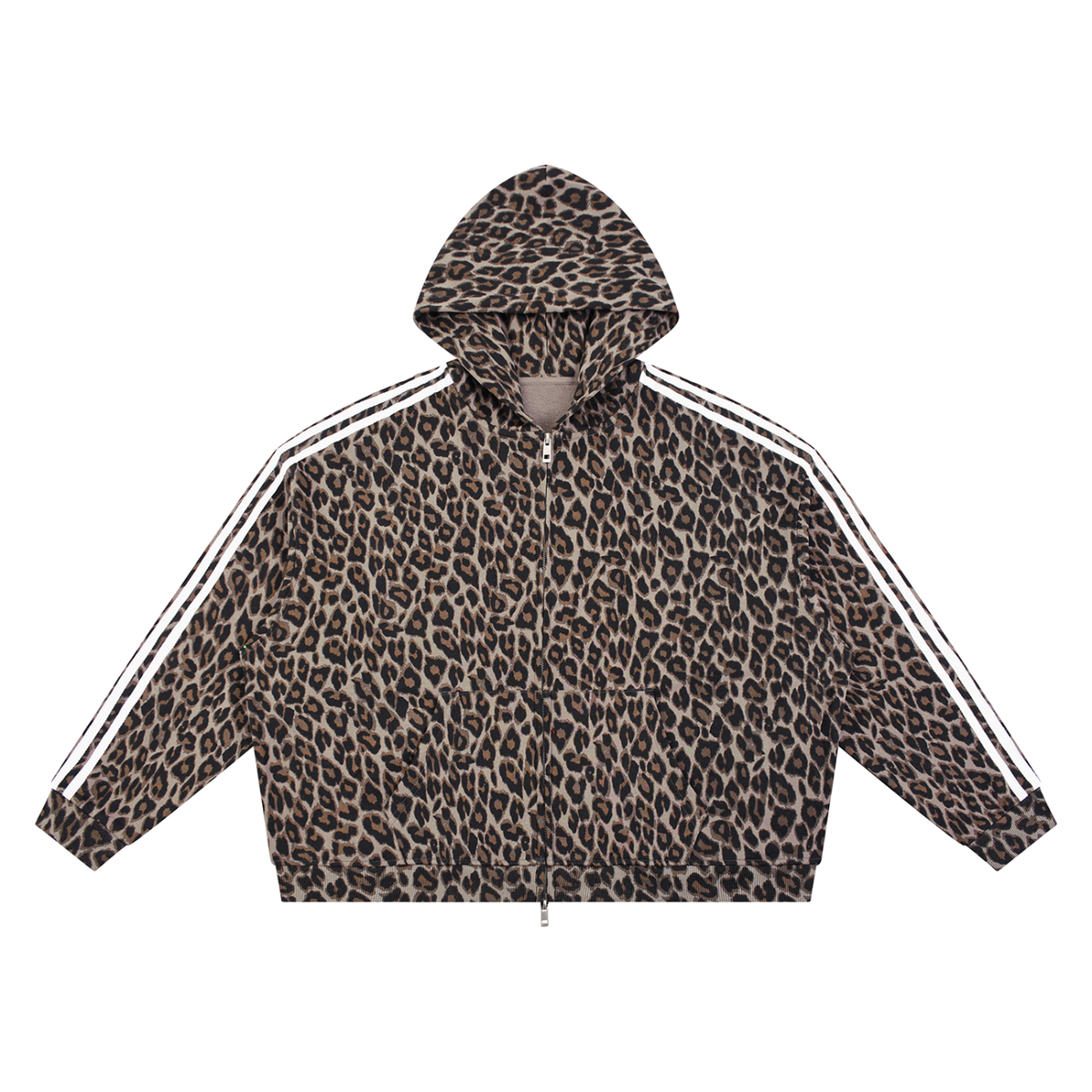 Wild in My Own Way Leopard Full Zip Hoodie