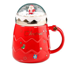 Load image into Gallery viewer, Festive Globe Mug with Lid
