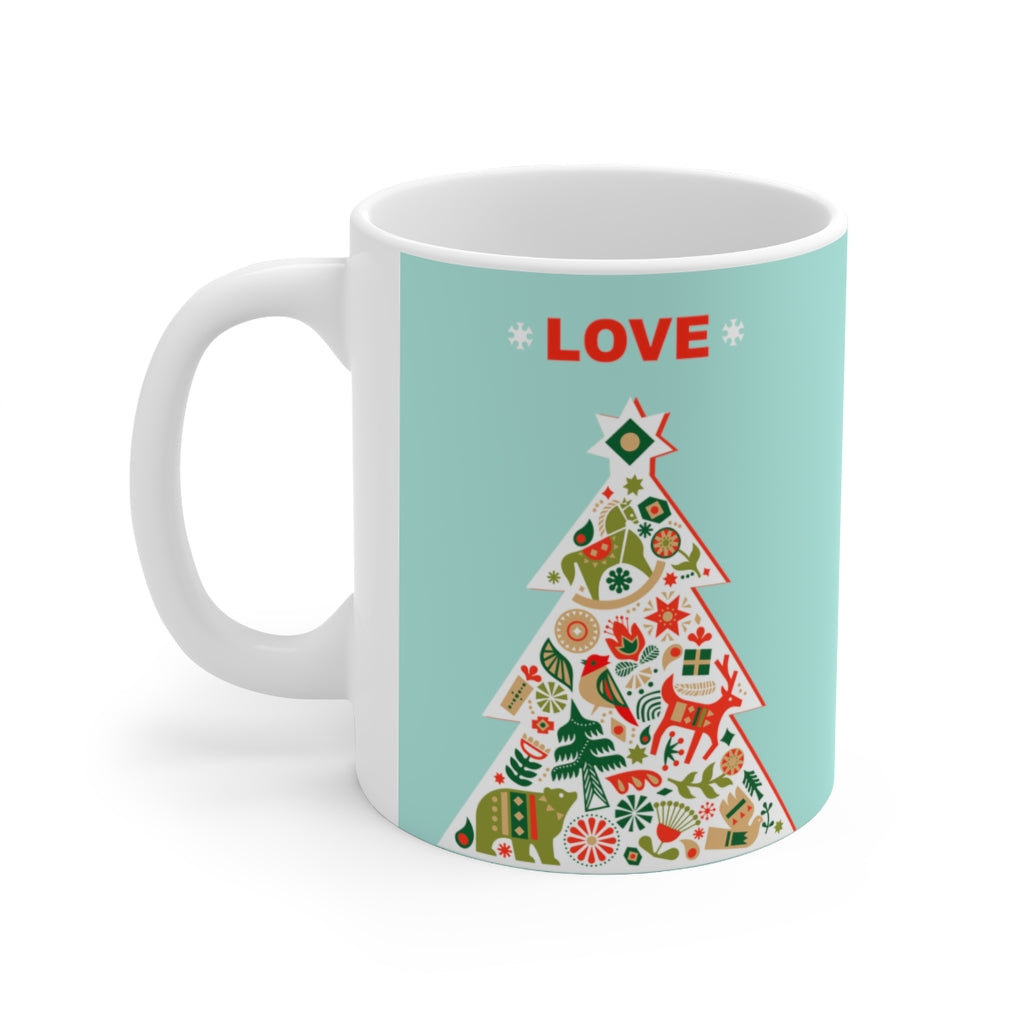 Christmas Tree with Love Ceramic Mug 11oz