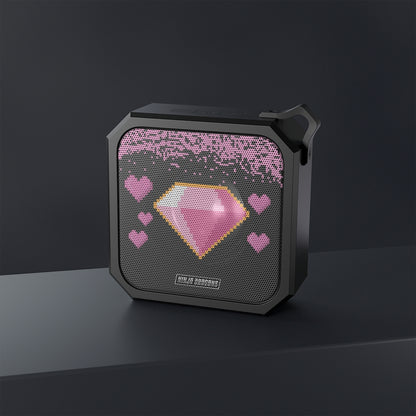Ninja Dragons Kawaii Diamonds and Hearts Retro Pixel Waterproof Bluetooth Speaker