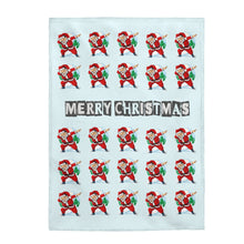 Load image into Gallery viewer, Santa Dabbing Velveteen Plush Blanket
