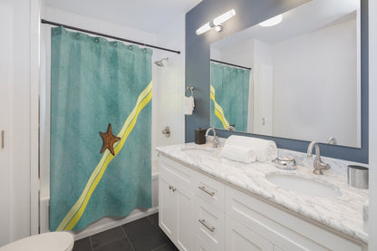 Starfish on the Beach Abstract Shower Curtains Home Decor