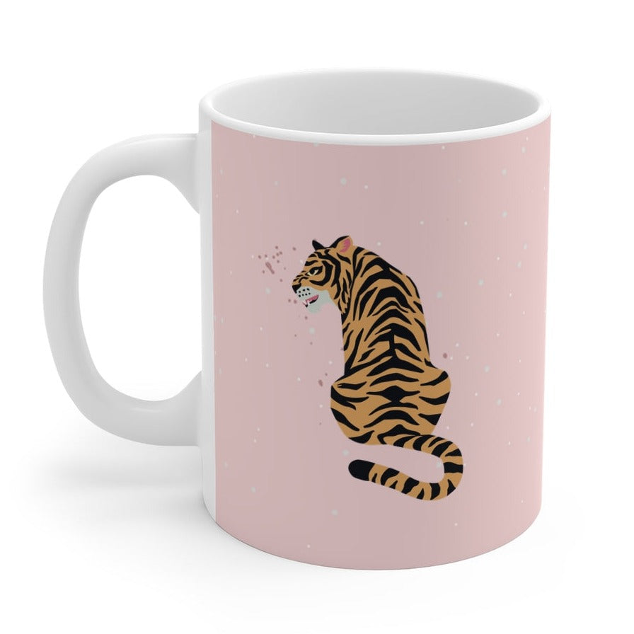 Pink Leopard Mug 11 oz