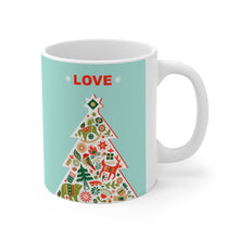 Load image into Gallery viewer, Christmas Tree with Love Ceramic Mug 11oz
