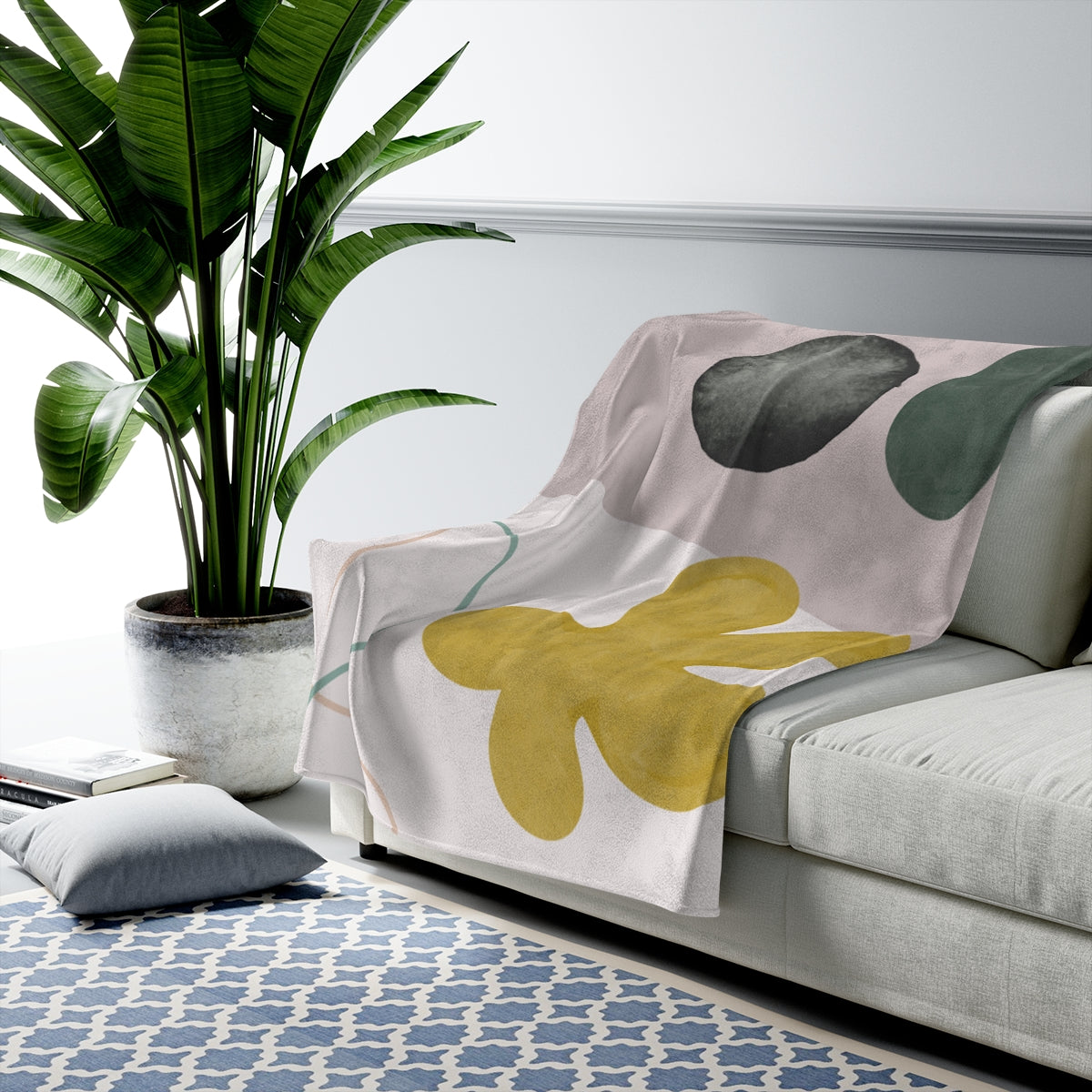 Abstract Shapes Blanket Plush Throw