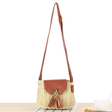 Load image into Gallery viewer, Wicker bag with Tassle
