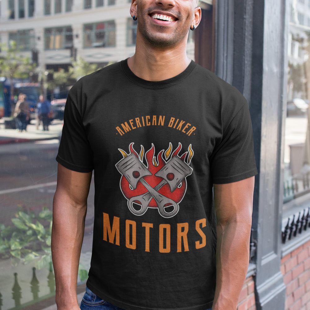 Mens American Biker T-Shirt