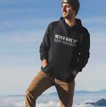 Load image into Gallery viewer, Mens Never Give Up Hooded Sweatshirt
