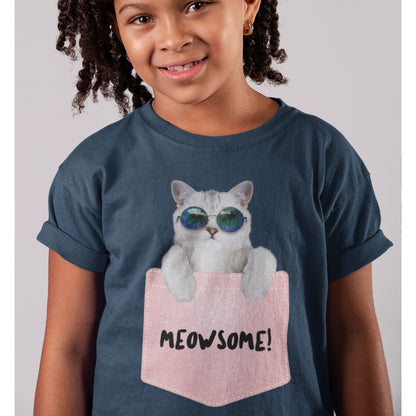Kids Girls Meowsome T-Shirt