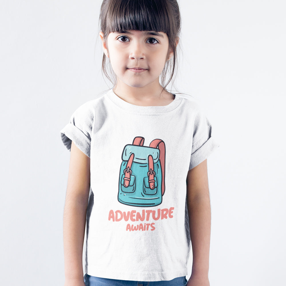 Kids Girls Adverture Awaits T-Shirt