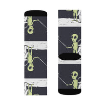 Load image into Gallery viewer, Funny Alien Selfie Socks
