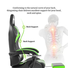 Load image into Gallery viewer, Gaming LED Massage Chair with Footrest
