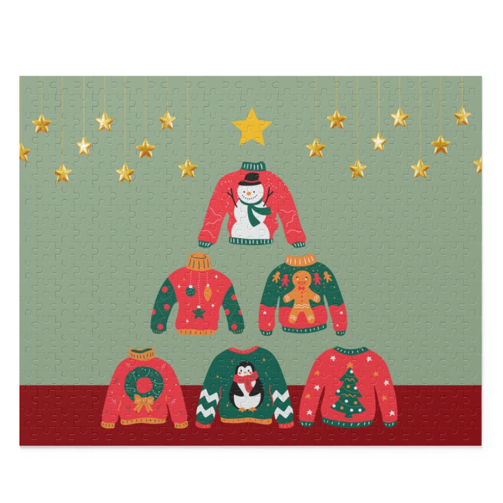 Christmas Ugly Sweater Tree Jigsaw Puzzle 500-Piece