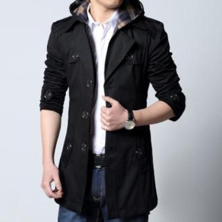 Mens Removable Hooded Trench Jacket – Onetify