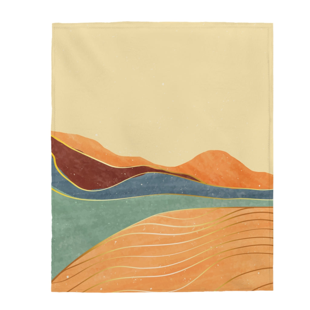 Toscana Landscape Velveteen Plush Blanket