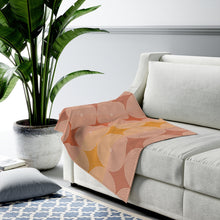 Load image into Gallery viewer, Abstract Circles Plush Blanket Throw
