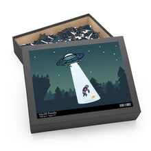 Load image into Gallery viewer, Alien Abduction with Pizza Jigsaw Puzzle 500-Piece
