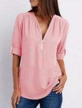 Load image into Gallery viewer, Womens Street Style V Neck Blouse
