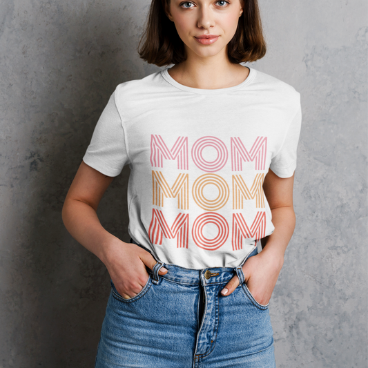 Womens Mom Logo T-Shirt