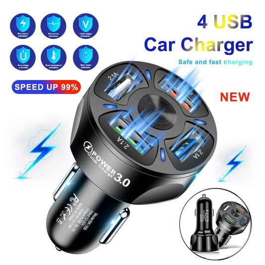 Multi-Use Fast Charging Car USB Charger