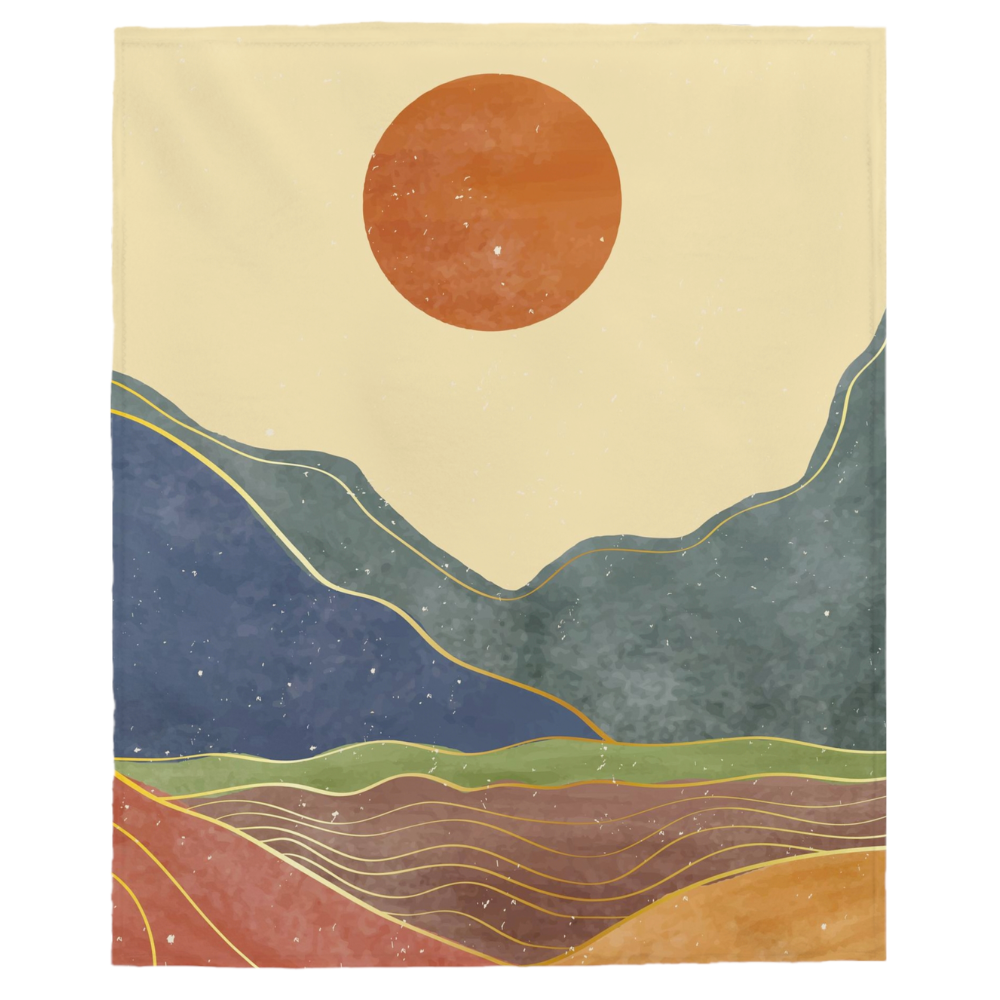 California Sun Velveteen Plush Blanket