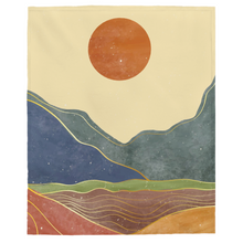 Load image into Gallery viewer, California Sun Velveteen Plush Blanket

