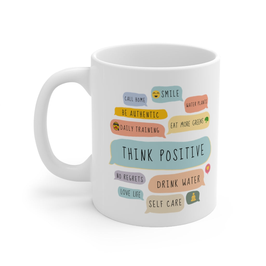 Think Positive Messages Theme Mug
