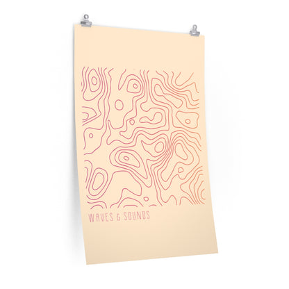 Waves and Sounds Music Poster